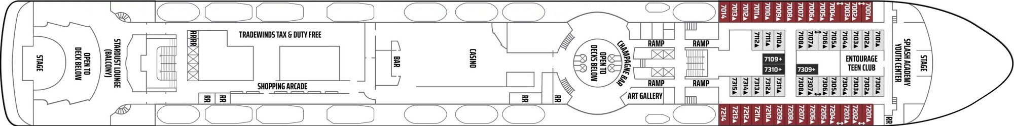 International Deck 7 plan